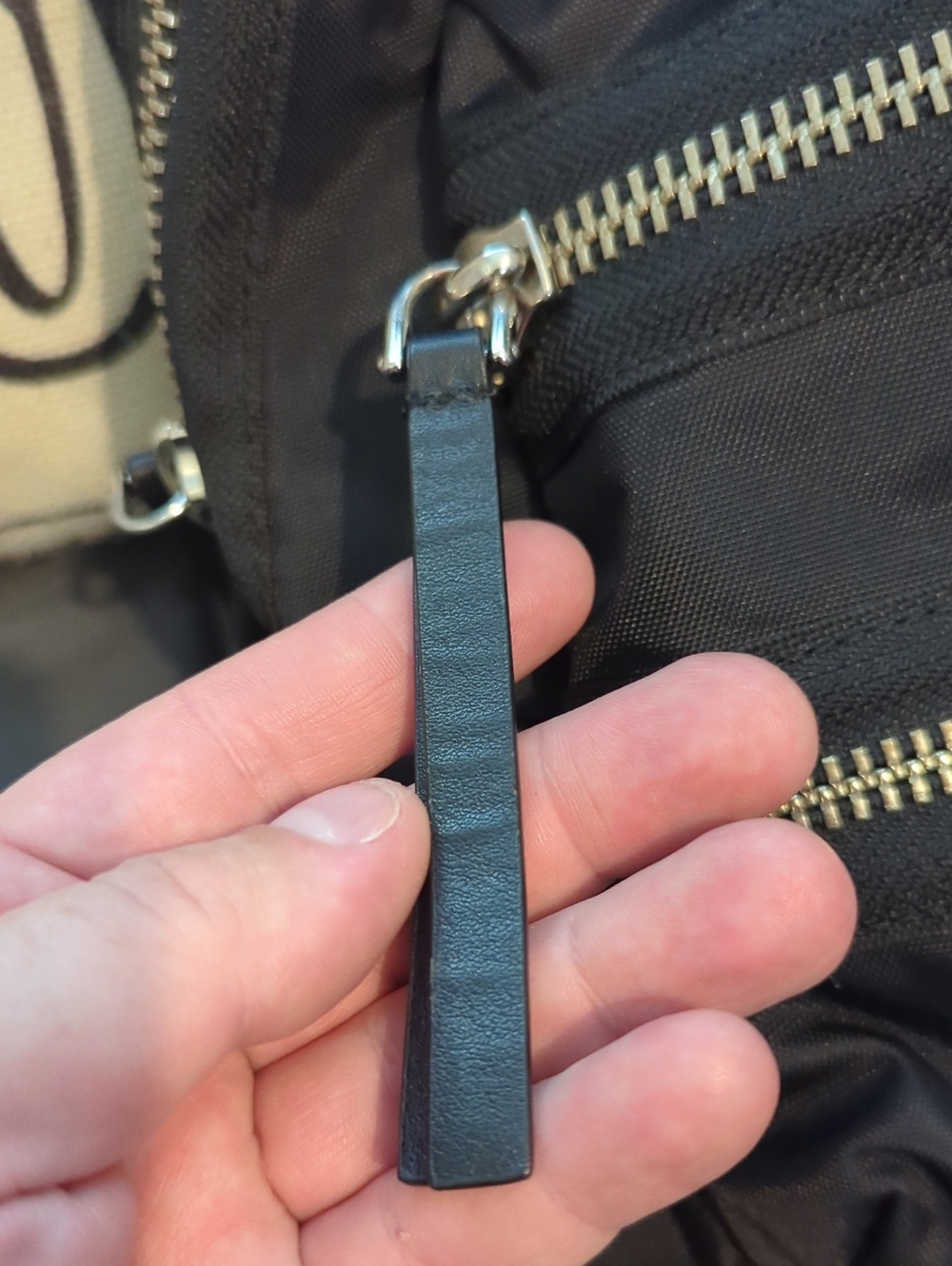 Marc Jacobs Black Nylon Small Zip-Front Backpack Made In Italy - Picture 3 of 6